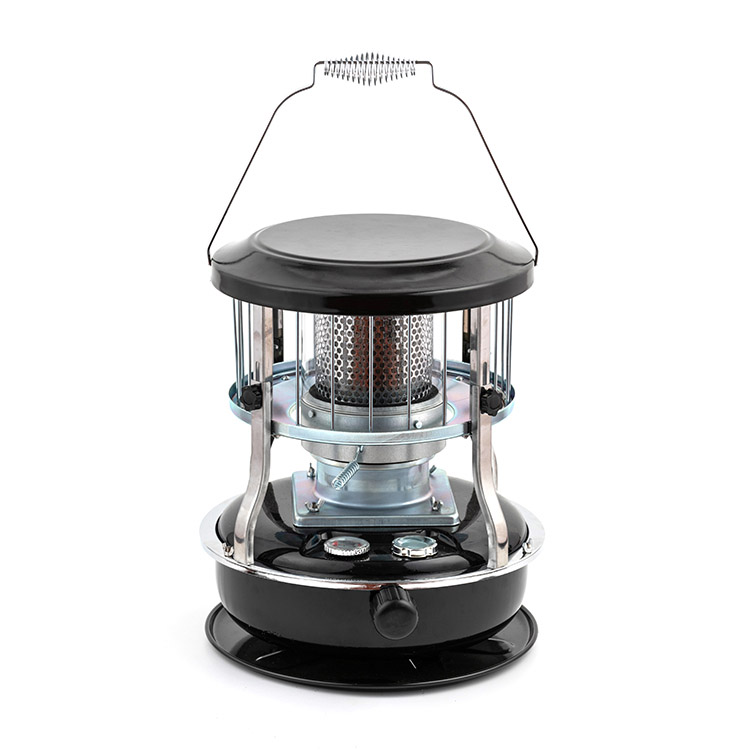 Overview of Black Glass Chimney Kerosene Heater