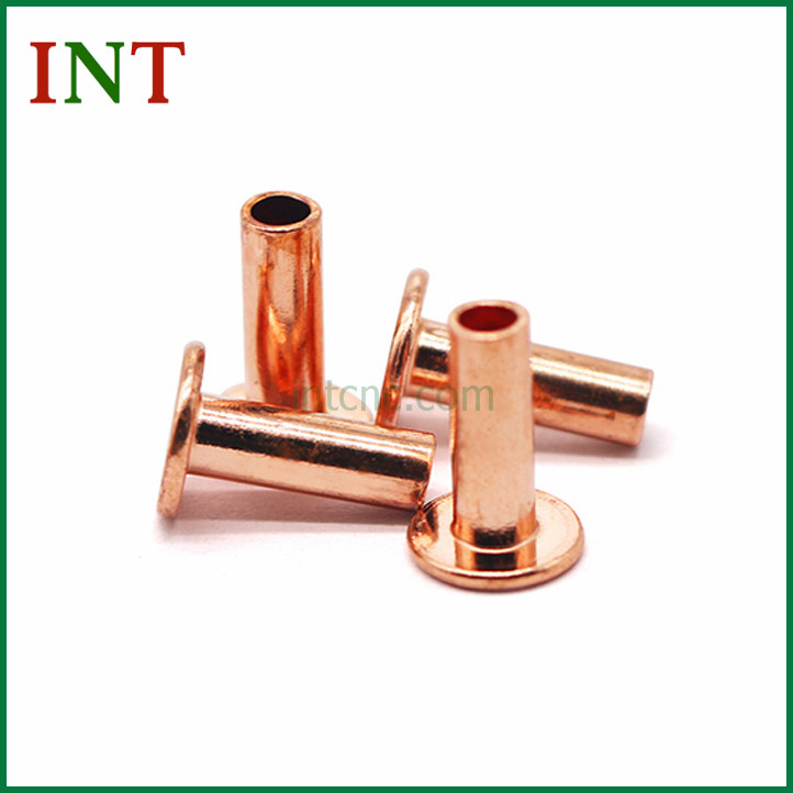 Features and considerations for hollow copper rivets
